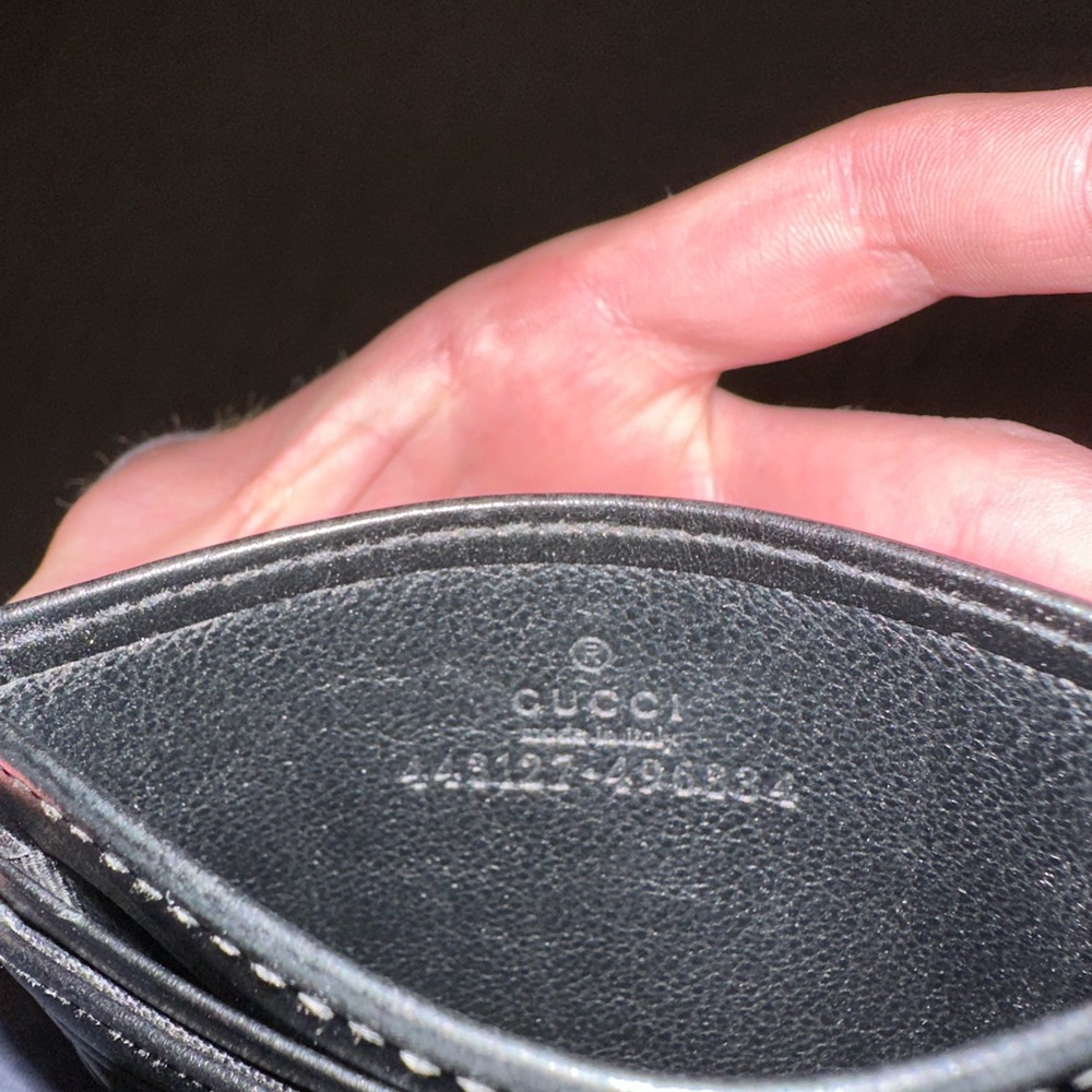 Gucci Black Leather Card Holder - Picture 3 of 3